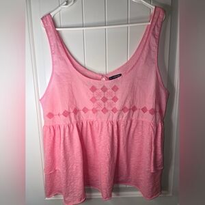 American Eagle Bubble Gum Pink Baby Doll Top NWOT